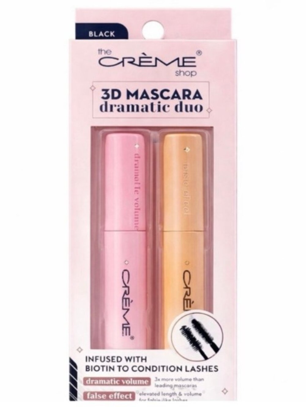 The Crème Shop 3D Mascara Dramatic Duo NIB